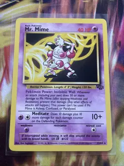 Pokemon TCG | Mr. Mime 22/64 | Jungle Rare | LP - Image 1