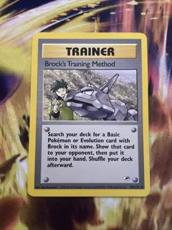 Pokemon TCG Brock's Training Method 106/132 Gym Heroes Regular - Image 1