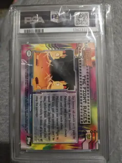 Vintage Pokemon Topps Charizard The Fight Rages Graded PSA 6 - Image 2
