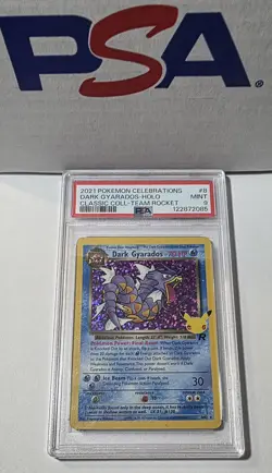 PSA 9 DARK GYARADOS 8 CELEBRATIONS CLASSIC COLLECTION POKEMON MINT - Image 1