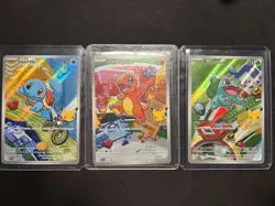 Pokemon TCG First Partner Illustration Collection Series 1 Kanto Starter Set - Image 1