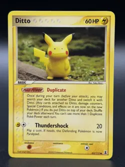 Pokemon Ditto 63/113 Pikachu 2005 Delta Species Pokemon TCG - NM - Image 1