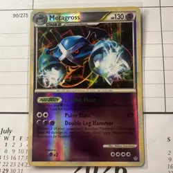 Metagross 4/95 Holo Rare HGSS Unleashed Pokemon Reverse Holo LP - Image 1