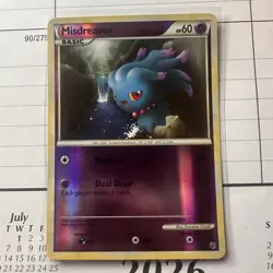 Misdreavus 57/90 NM Common Reverse Holo HGSS Undaunted 2010 Pokemon TCG - Image 1