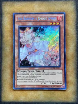 Yugioh Ash blossom & Joyous Spring MACR-EN036 Secret Rare LP - Image 1