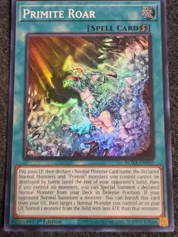 1X NM Primite Roar - ROTA-EN059 - Super Rare 1st Edition yugioh - Image 1