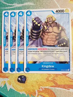 Kingdew Playset - OP08-044 x4 - Two Legends - One Piece TCG - English NM Playset - Image 1