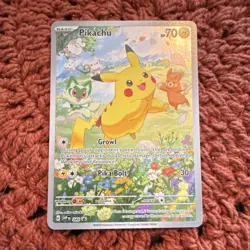 Pokemon Pikachu 088/SVP Scarlet & Violet Promo Full Art Holo Basic 70 HP Card - Image 1
