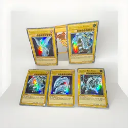 Konami Blue-Eyes White Dragon Holo Normal Card Lot (5) English w/ Collector Box - Image 1