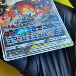 Reshiram & Charizard GX SM201 Tag Team Alt Art Full Art Promo Card - Image 5