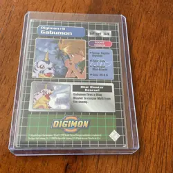 1999 Upper Deck Gabumon #9 HOLO DIGIMON CARD - RARE! Trading Cards - Image 4