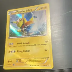Pokemon Pikachu Libre 30/30 XY Trainer Kit Holo Basic Common Card 80 HP English - Image 1