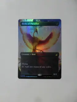 MtG Ravnica Remastered Birds of Paradise NM BORDERLESS FOIL $0.75 Ship VCT124131 - Image 1
