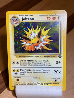 Jolteon #4 - Jungle 1999 Pokemon - 4/64 Unlimited Holo Rare *Original Owner* - Image 1