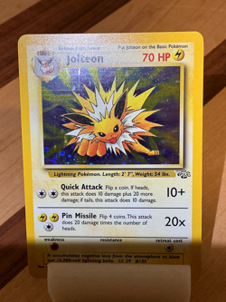 Jolteon #4 - Jungle 1999 Pokemon - 4/64 Unlimited Holo Rare *Original Owner* - Image 2