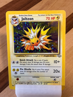 Jolteon #4 - Jungle 1999 Pokemon - 4/64 Unlimited Holo Rare *Original Owner* - Image 3