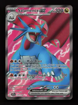 Salamence ex 177/159 Ultra Rare Journey Together Pokemon Near Mint - Image 1