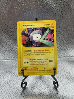 Magnemite 091/147 Aquapolis Regular - LP - Pokemon - Image 1