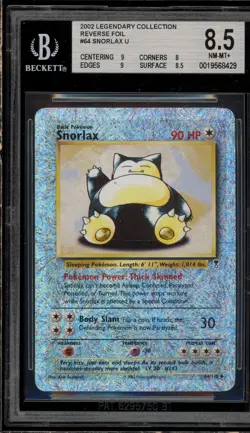 Pokemon Snorlax Legendary Coll. Reverse Holo #64 BGS 8.5 - Image 1