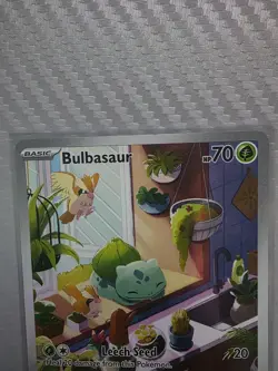 Pokemon Stellar Crown Bulbasaur 143/142 Illustration Rare IR (NM) - Image 2
