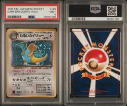 1997 Japanese Pokemon Rocket Dark Dragonite Holo Rare #149 PSA 9 Mint - Image 3