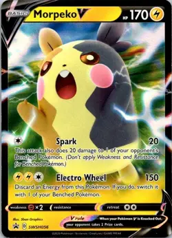 Morpeko V - Full Art Holo SWSH056 Promo Holo Pokemon TCG NM (SKU 1-5) - Image 1