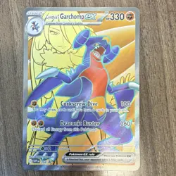Pokemon Cynthia's Garchomp EX Full Art Promo 204 - Image 1