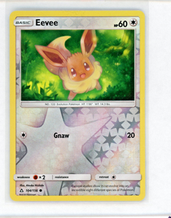 2018 Pokemon Eevee Reverse Holo Common SM - Ultra Prism 104/156 NM - Image 1