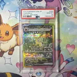 PSA 10 Leafeon ex SAR 200/187 Terastal Festival Japanese Pokemon Card Game - Image 1