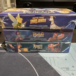 Disney Lorcana Lot Of 3 Booster Box Ursula’s Return Into The Inlands Azurite Sea - Image 1
