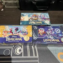 Disney Lorcana Lot Of 3 Booster Box Ursula’s Return Into The Inlands Azurite Sea - Image 2