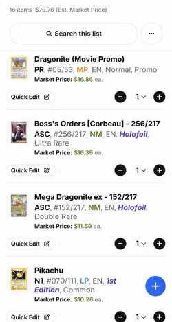 Pokemon TCG 16 Card Lot Dragonite, Pikachu, Boss's Orders, Ultra Rare, Holofoil - Image 3