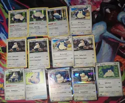Pokemon Snorlax Card Lot Of 13 - Image 1