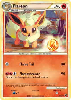 Flareon 26/90 Undaunted Pokemon Card NM - Image 1
