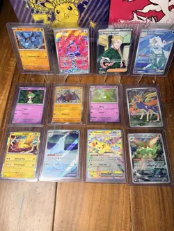 12 Card Lot Pokemon TCG Full Art Vmax Holo Foil Holo Ex Rare Sir IR - Image 1