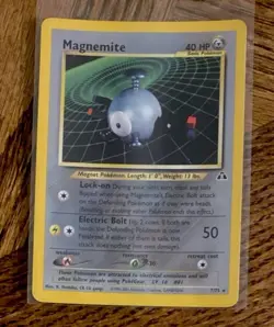 2001 POKEMON NEO DISCOVERY MAGNEMITE HOLO CARD 7/75 BASIC 40 HP - Image 1