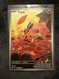 Pokemon TCG Tepig Card Scarlet Violet White Flare, 096/086 - Image 1