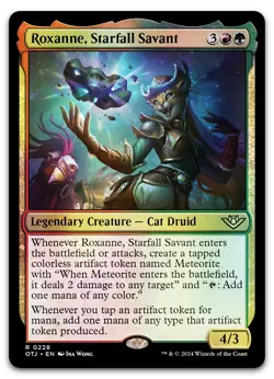 Roxanne, Starfall Savant #228 (Foil) (NM) Thunder Junction OTJ Magic MTG - Image 1