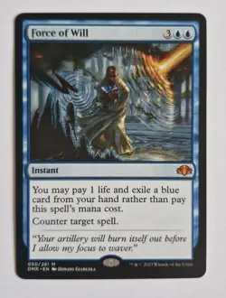 Force of Will 050/261 Dominaria Remastered DMR Mythic Rare NM MTG 2023 - Image 1