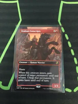 MTG Magic The Gathering Zelous Conscripts Borderless Commander - Image 1