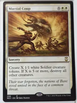 Martial Coup - Commander: Streets of New Capenna - Magic the Gathering MTG Nice! - Image 1