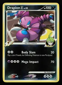 Drapion E4 17/111 Reverse Holo Rare Rising Rivals Pokemon Card - Image 1