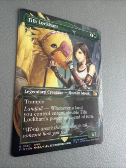 MTG Tifa Lockhart 567 Borderless Chocobo Track Foil Final Fantasy FIN - Image 3