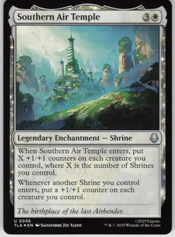 MTG Southern Air Temple Foil NM Avatar: The Last Airbender Magic 36 - Image 1