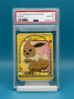 PSA 10 - 2023 POKEMON MARUMIYA EEVEE STICKERS - Image 1