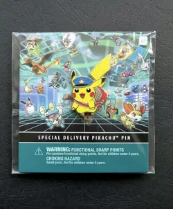 Special Delivery Pikachu PSA 9 MINT Pokemon Promo + Special Delivery Pikachu Pin - Image 5
