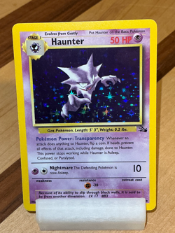 Haunter #6 - Fossil 1999 Pokemon - 6/62 Unlimited Holo Rare *Original Owner* - Image 1