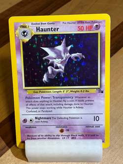 Haunter #6 - Fossil 1999 Pokemon - 6/62 Unlimited Holo Rare *Original Owner* - Image 2