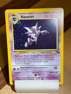 Haunter #6 - Fossil 1999 Pokemon - 6/62 Unlimited Holo Rare *Original Owner* - Image 4