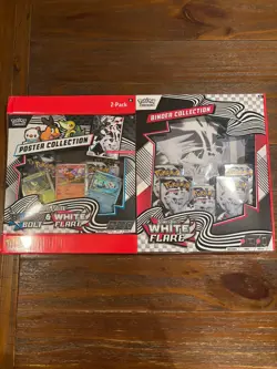 Sams Club Pokemon White Flare Binder Collection & Poster Collection MINT SEALED - Image 1